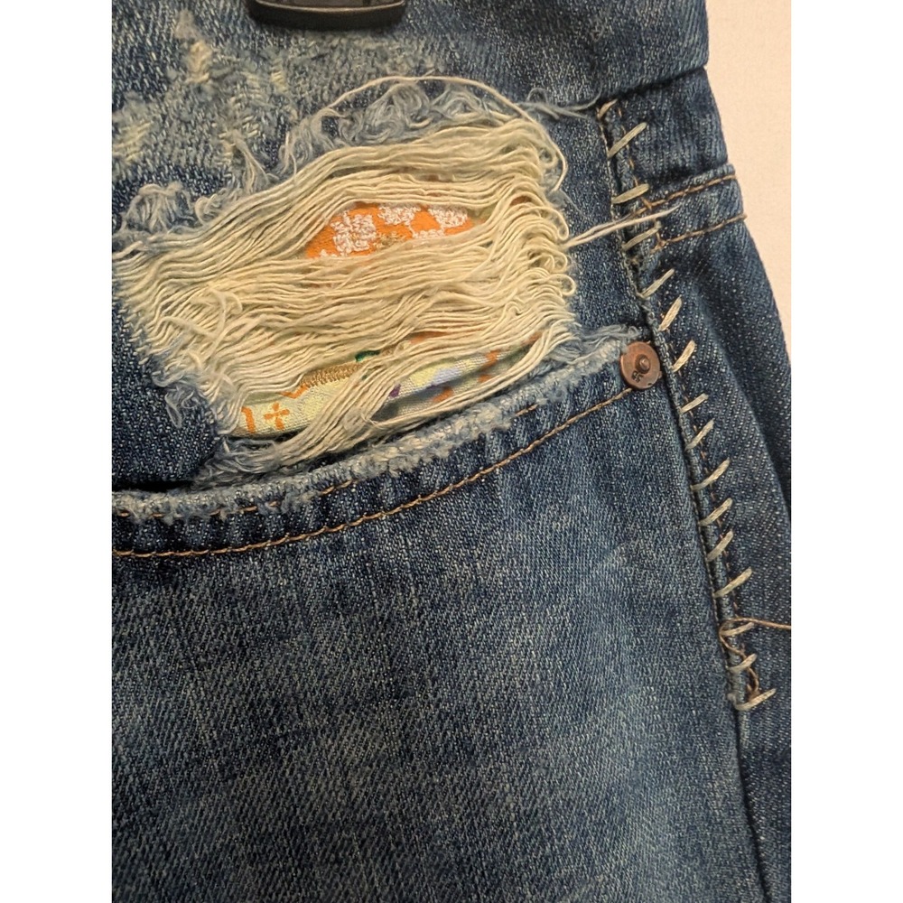 Joes Jeans Vintage Series 1971 Flare Floral Embroidered Low Rise Boot 30x32 Y2K - Picture 5 of 13